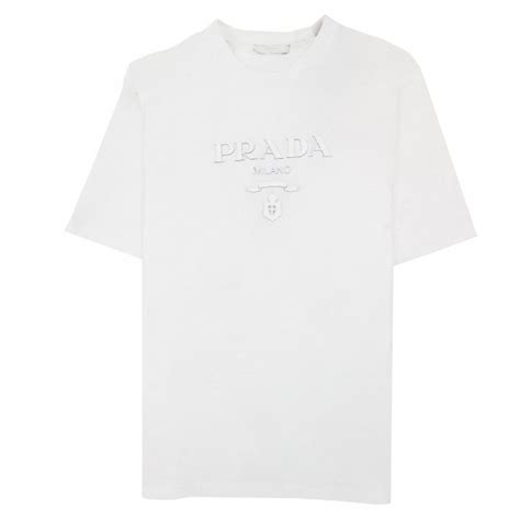 mens white prada t shirt|Prada white t shirt men.